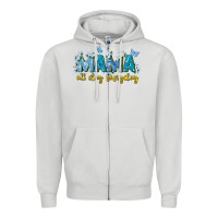 Dove Grey mama all day everyday Zipper Hoodie - Zillion Design Studio