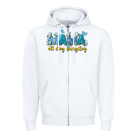 White mama all day everyday Zipper Hoodie - Zillion Design Studio