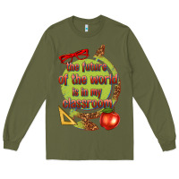 Army Green the future of the world is in my classroom Long Sleeve Tee - texasbilliewilder