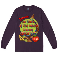 Plum the future of the world is in my classroom Long Sleeve Tee - texasbilliewilder