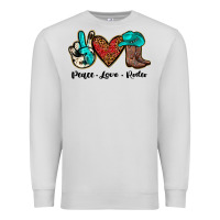 Dove Grey peace love rodeo Premium Sweatshirt - JahusDesignShop