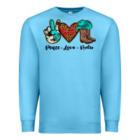 Ocean Blue peace love rodeo Premium Sweatshirt - JahusDesignShop