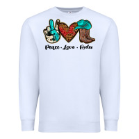 White peace love rodeo Premium Sweatshirt - JahusDesignShop