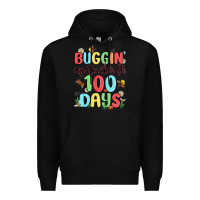 Black buggin my teacher for 100 days Premium Hoodie - MaliasSmallBusiness