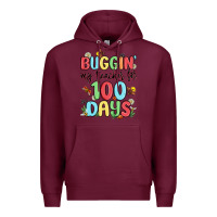 Burgundy buggin my teacher for 100 days Premium Hoodie - MaliasSmallBusiness