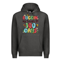 Charcoal Heather buggin my teacher for 100 days Premium Hoodie - MaliasSmallBusiness
