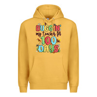 Mustard buggin my teacher for 100 days Premium Hoodie - MaliasSmallBusiness