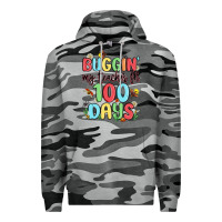 Slate Camo buggin my teacher for 100 days Premium Hoodie - MaliasSmallBusiness