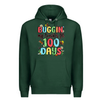 Sports Green buggin my teacher for 100 days Premium Hoodie - MaliasSmallBusiness