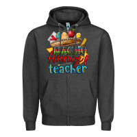 Charcoal Heather nacho average teacher Zipper Hoodie - CTS Tumbler Store