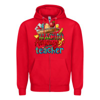 Red nacho average teacher Zipper Hoodie - CTS Tumbler Store