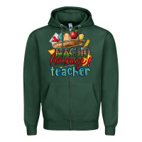 Sports Green nacho average teacher Zipper Hoodie - CTS Tumbler Store
