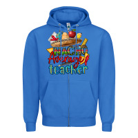 True Royal nacho average teacher Zipper Hoodie - CTS Tumbler Store