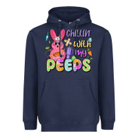 Navy chillin' with my peeps Heavyweight Hoodie - Artiststas