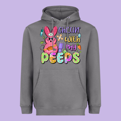 Chillin' With My Peeps Heavyweight Hoodie Designed By Artiststas
