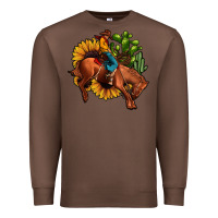 Chestnut rodeo cowboy sunflower cactus Premium Sweatshirt - JahusDesignShop