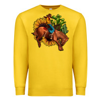 Lemon rodeo cowboy sunflower cactus Premium Sweatshirt - JahusDesignShop
