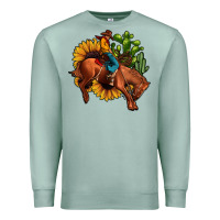 Seafoam rodeo cowboy sunflower cactus Premium Sweatshirt - JahusDesignShop