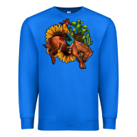 True Royal rodeo cowboy sunflower cactus Premium Sweatshirt - JahusDesignShop