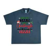 Midnight Navy twas the nizzle  before christmizzle Urban Heavy Tee - MaliasSmallBusiness
