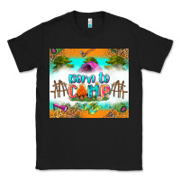 Black born to camp Classic Tee - Zillion Design Studio