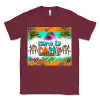 Burgundy born to camp Classic Tee - Zillion Design Studio