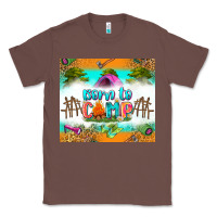 Chestnut born to camp Classic Tee - Zillion Design Studio