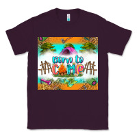 Plum born to camp Classic Tee - Zillion Design Studio