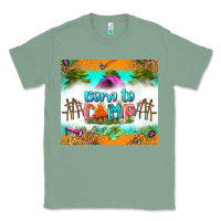 Sage born to camp Classic Tee - Zillion Design Studio