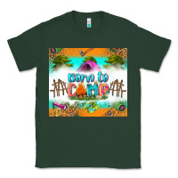 Sports Green born to camp Classic Tee - Zillion Design Studio