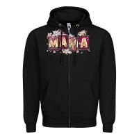Black mama with license letters Zipper Hoodie - Zillion Design Studio
