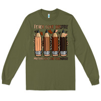 Army Green teach love inspire motivation lead encourage Long Sleeve Tee - Zillion Design Studio