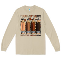 Mushroom teach love inspire motivation lead encourage Long Sleeve Tee - Zillion Design Studio