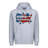 Heather Grey happy memorial day usa Premium Hoodie - MaliasSmallBusiness