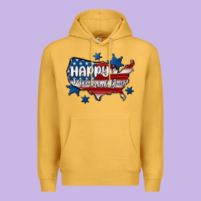 Happy Memorial Day Usa Premium Hoodie Designed By Maliassmallbusiness