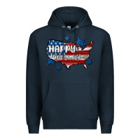 Navy happy memorial day usa Premium Hoodie - MaliasSmallBusiness