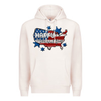 Pale Pink happy memorial day usa Premium Hoodie - MaliasSmallBusiness