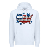 White happy memorial day usa Premium Hoodie - MaliasSmallBusiness