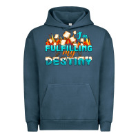 Pigment Midnight Navy camp im fulfilling my destiny Urban Hoodie - NancyCooperArtShop