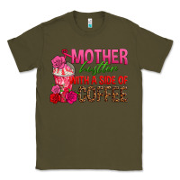 Army Green mother hustler wt a side of coffee Classic Tee - texasbilliewilder