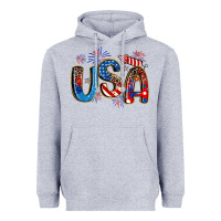 Heather Grey usa 4th of july Heavyweight Hoodie - Artiststas