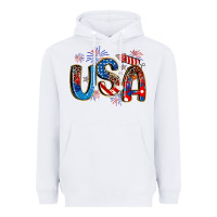White usa 4th of july Heavyweight Hoodie - Artiststas