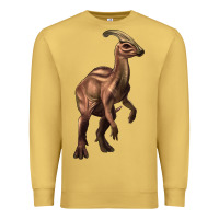 Antique Gold parasaurolophus Premium Sweatshirt - Artiststas