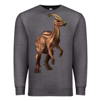 Charcoal Heather parasaurolophus Premium Sweatshirt - Artiststas