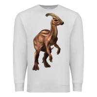 Dove Grey parasaurolophus Premium Sweatshirt - Artiststas