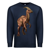 Navy parasaurolophus Premium Sweatshirt - Artiststas