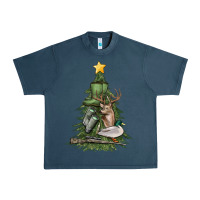 Midnight Navy hunting christmas tree Urban Heavy Tee - MaliasSmallBusiness