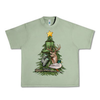Oil Green hunting christmas tree Urban Heavy Tee - MaliasSmallBusiness