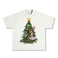 Hunting Christmas Tree Urban Heavy Tee | Teevron