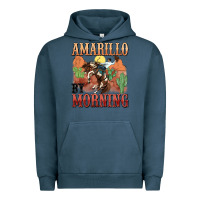 Pigment Midnight Navy amarillo by morning Urban Hoodie - MaliasSmallBusiness